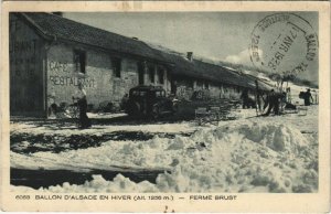 CPA Ballon d'Alsace en hiver Ferme BRUST (119033)