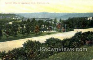 Highland Park Pittsburgh PA Unused