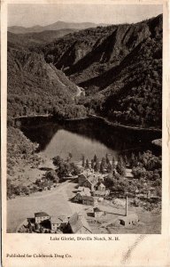 Postcard NH Dixville Notch Lake Gloriet Publ. for Colebrook Drug Co. ~1905 S90