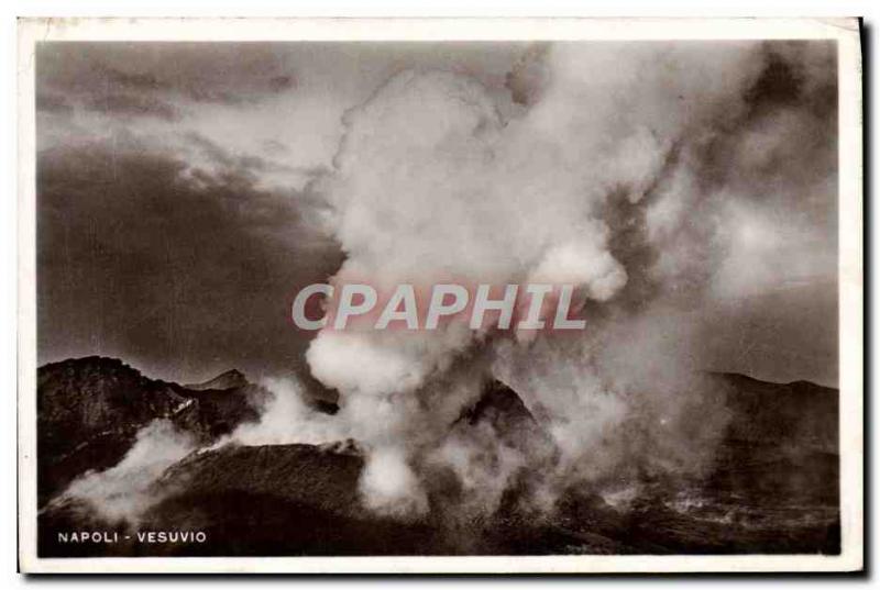 Postcard Modern volcano Vesuvio Napoli