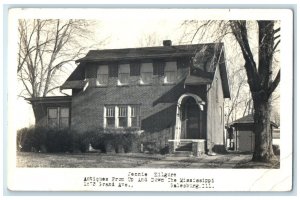 Galesburg Illinois IL RPPC Photo Postcard Jennie Kilgore Selling Dolls 1945