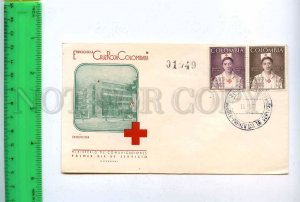 201471 COLOMBIA Bogota 1961 year Red Cross First Day cover