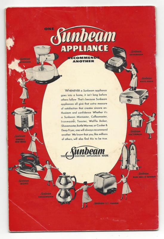 Sunbeam Mixmaster Illustrated Advertising Recipe Booklet