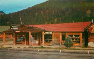 Cook City Montana Richardson Curios Cabins Indian Intermountain Postcard 21-6958