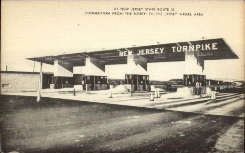 New Jersey State Route 35 Toll Plaza Old Postcard