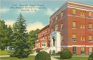 SC, Greenville, South Carolina, General Hospital, Sims Memorial Building