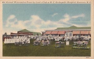 Postcard Annual Watermelon Feast Lions Club Orthopedic Hospital Gastonia NC