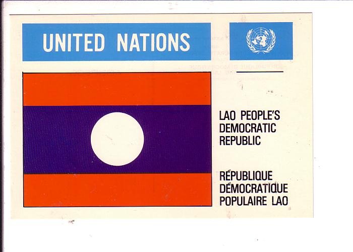 Lao People's Democratic Republic  Flag, United Nations