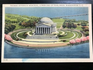 Vintage Postcard 1930-1945 Thomas Jefferson Memorial Tidal Basin Washington, DC