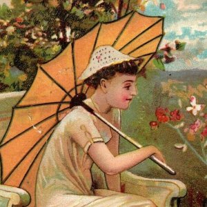 1880s-90s Victorian Trade Card Cigars List Of Tobaco 7D