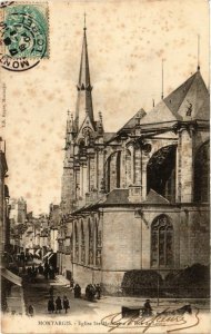 CPA MONTARGIS - Église Ste-Madeleine et Rue de LOING (227742)