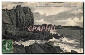 Old Postcard surroundings Paimpel Island Brehat House Rocks