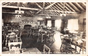 J42/ Cumberland Falls Park Kentucky RPPC Postcard c50s Interior Dupont Lodge 260