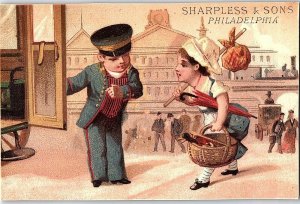 1880's Lovely Lady Sharpless & Sons Lot Of 4 Victorian Trade Card P119