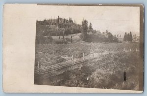 General City Nebraska NE Postcard RPPC Photo Scene Field Farm c1910's Antique