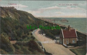 Kent Postcard - Folkestone, The Lower Road and Tollgate   RS35733