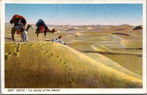 Egypt The Waves of the Desert Vintage Postcard  C012