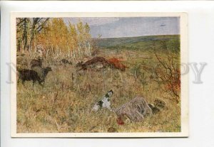 3160073 WWII Dog Dead Boy GERMAN PLANE by PLASTOV old Color PC