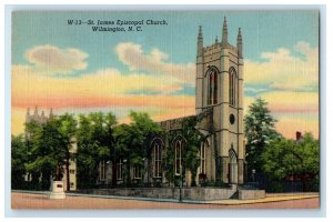 1945 St. James Episcopal Church Wilmington North Carolina NC Vintage Postcard