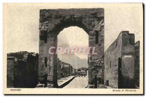 Postcard Ancient Pompeii Strada di Mercurio