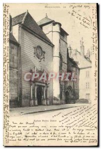 Old Postcard Besancon Church Notre Dame