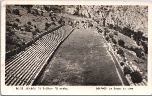 Greece Delphi The Stadium The Track Vintage RPPC 03.21