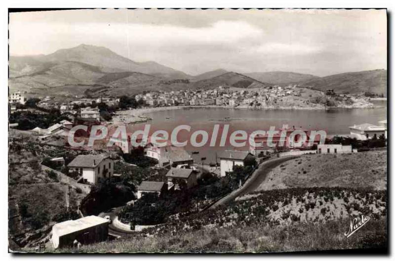 Postcard Old Banyuls Sur Mer Vue Generale Taking Of The Road From Cerberus