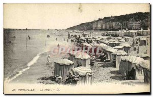 Old Postcard Trouville The Beach