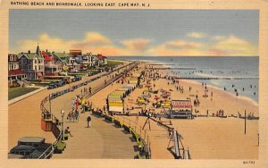 Bathing Beach and Boardwalk, in Cape May, New Jersey