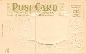 Silk Material on card PFB Publishing Saint Patrick's Day Postcard Unused