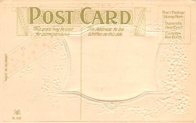 Silk Material on card PFB Publishing Saint Patrick's Day Postcard Unused