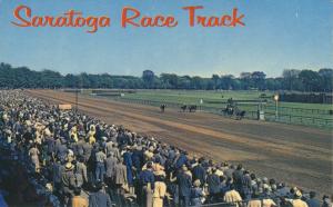 Saratoga Race Track Saratoga Springs NY New York Horse Racing Postcard D8