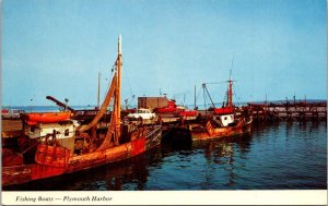 Massachusetts Plymouth Fishing Boats At Town Pier