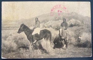 1909 USA Real Picture Postcard Cover Native American Taos Indians