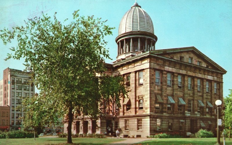 Vintage Postcard 1960 Historic Sangamon County Court House Springfield Illinois