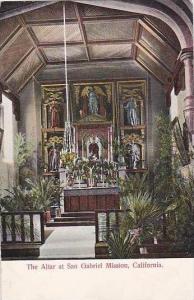 California The Altar At San Gabriel Mission