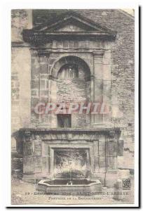 Saint Seine l & # 39abbaye Postcard Old Surroundings of Dijon Fountain of the...