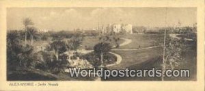 Jardin Nouzah Egypt Postcard.