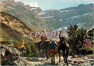 Modern Postcard Our Beautiful Pyrenees Gavarnie (H D) Depart for Cirque