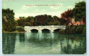Bridges Postcard Bridge in Delaware Park Buffalo New York