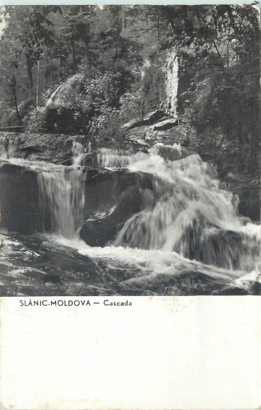 Romania Slanic moldova cascada  Postcard