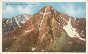 Mount of the Holy Cross, Colorado White Border Postcard Unused