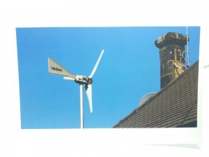 B&Q WS1000 Windsave Wind Turbine Advertising Postcard