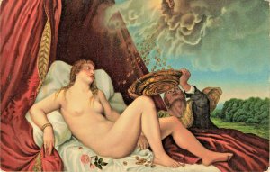 Stengel & Co. Tiziano Vecelli Artist Beautiful Nude Woman Relaxing Postcard