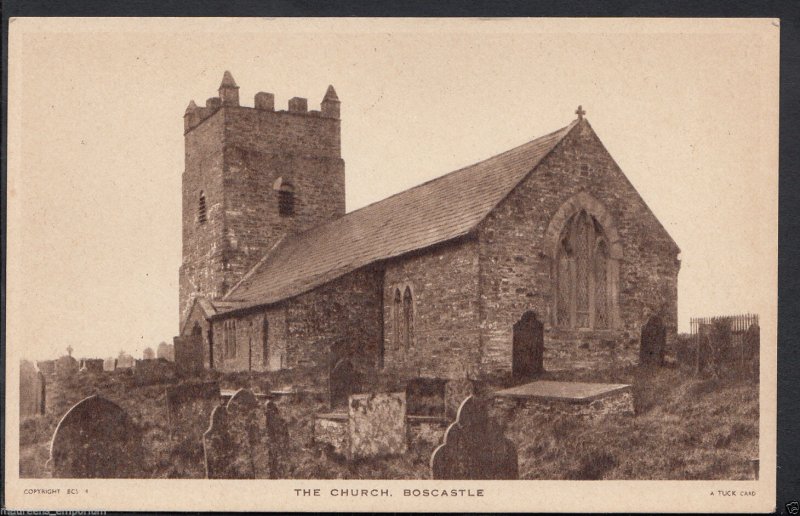 Cornwall Postcard - The Church, Boscastle   RS331