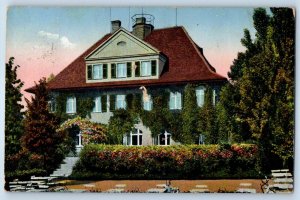 Saxony Germany Postcard Schweinsburg on the Pleisse River Tannersberg c1910