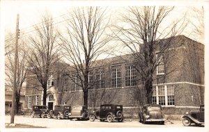 J30/ Bangor dMichigan RPPC Postcard c1940s High School Building 326