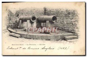 Old Postcard Mont Saint Michel The Michelettes