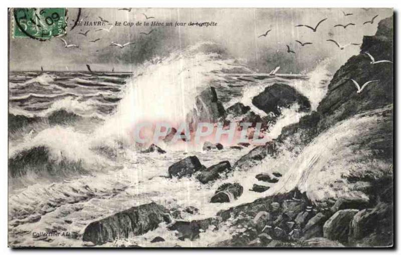 Old Postcard Le Havre Cape of Heve a Day The empete
