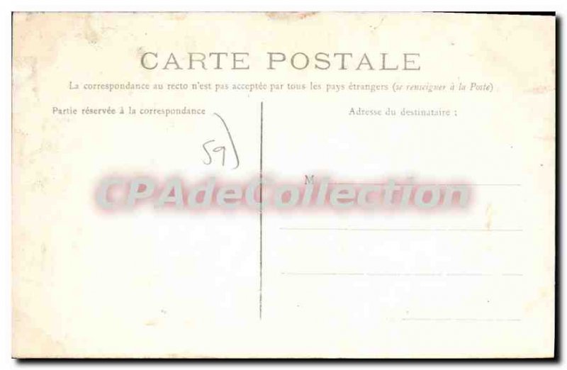 Old Postcard Malo Les Bains A Group On The Beach